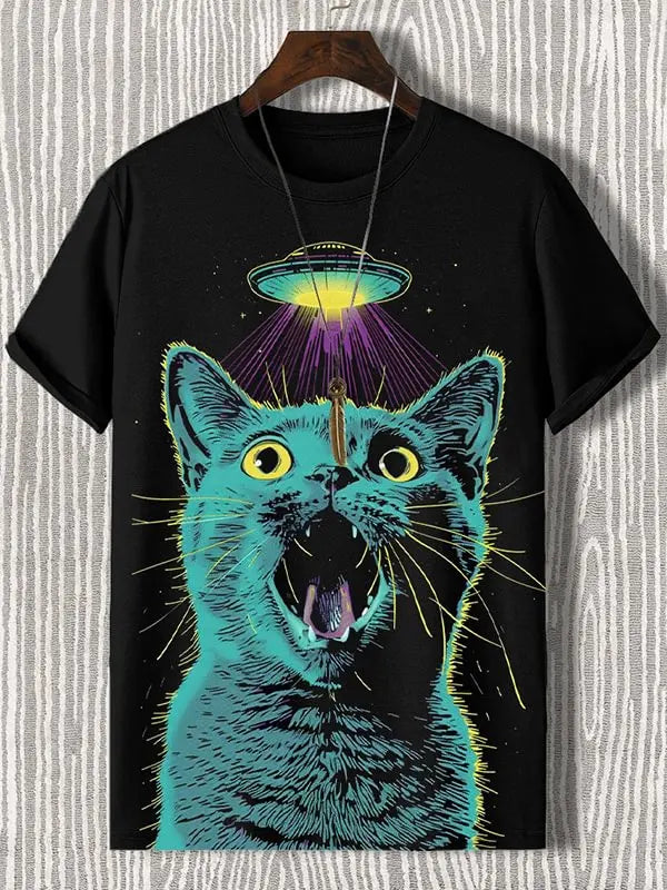 Camiseta cat vermelha e variações