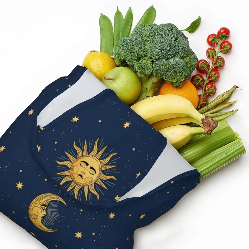 Bolsa lua e estrelas