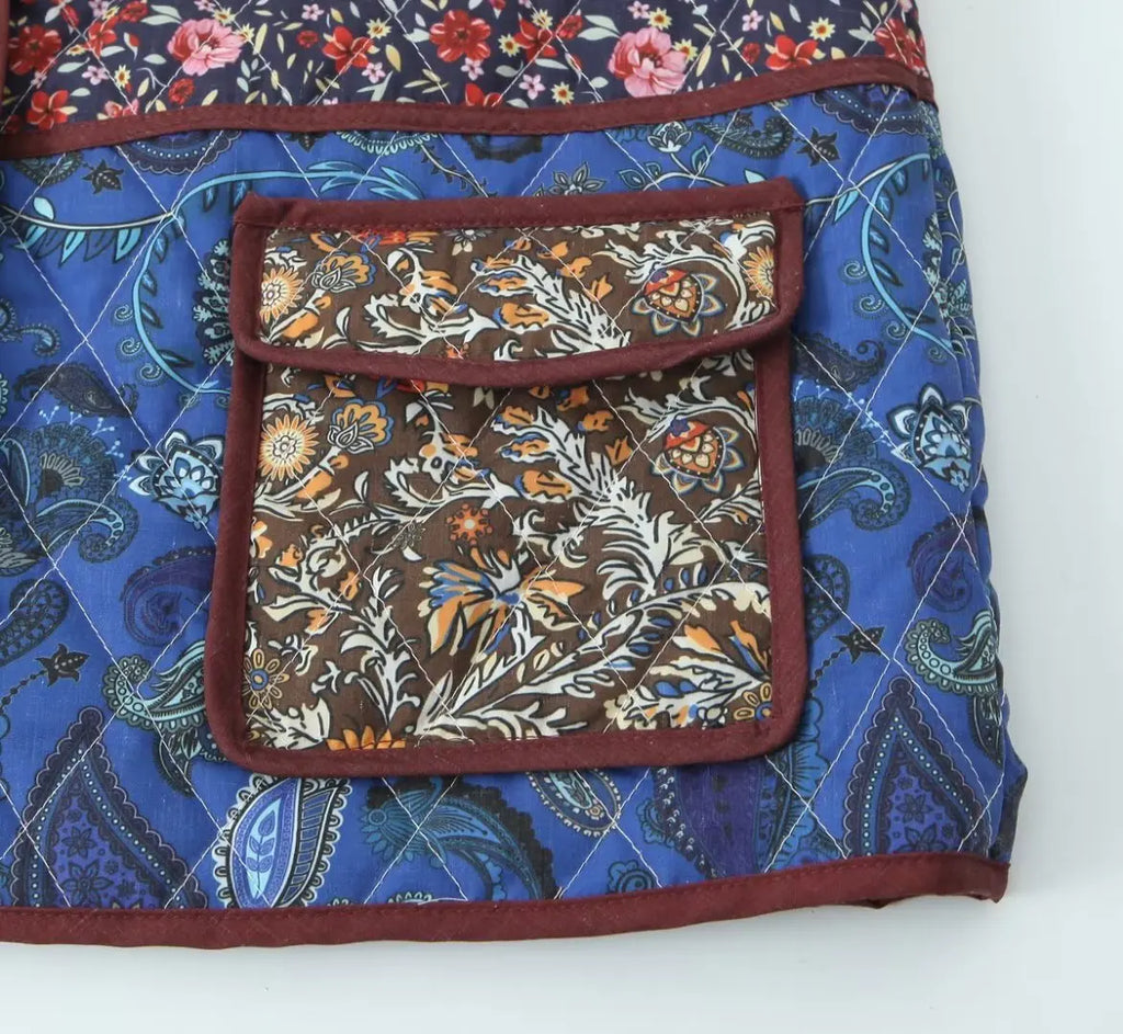 Jaqueta inverno patchwork