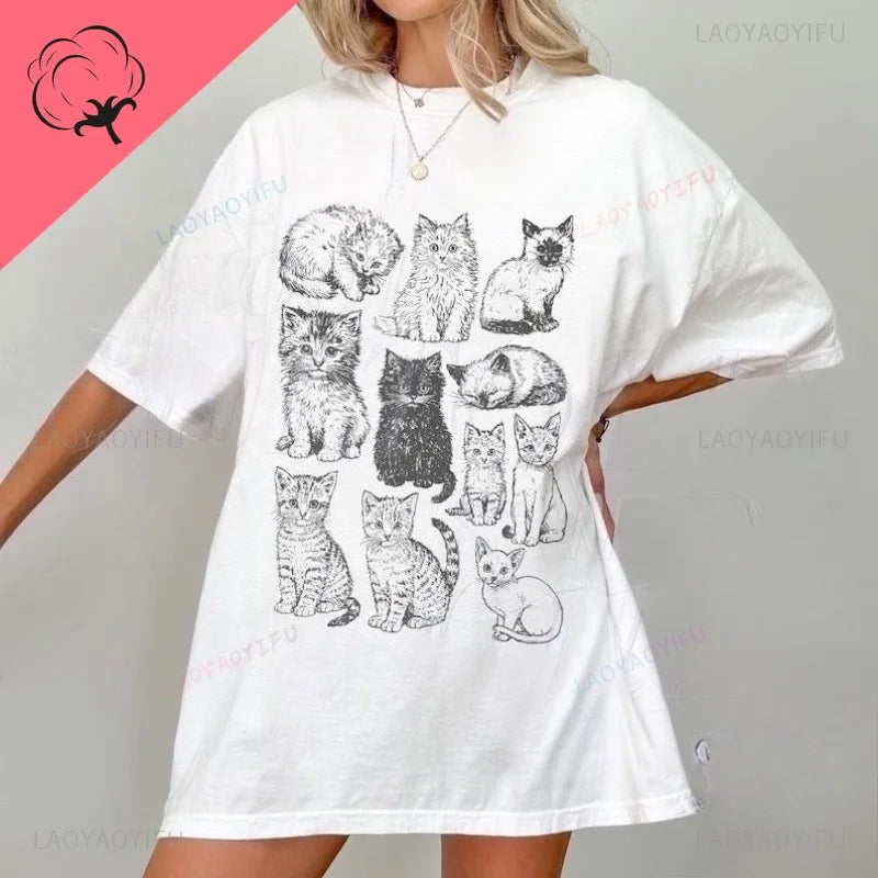 Camiseta gato tatoo