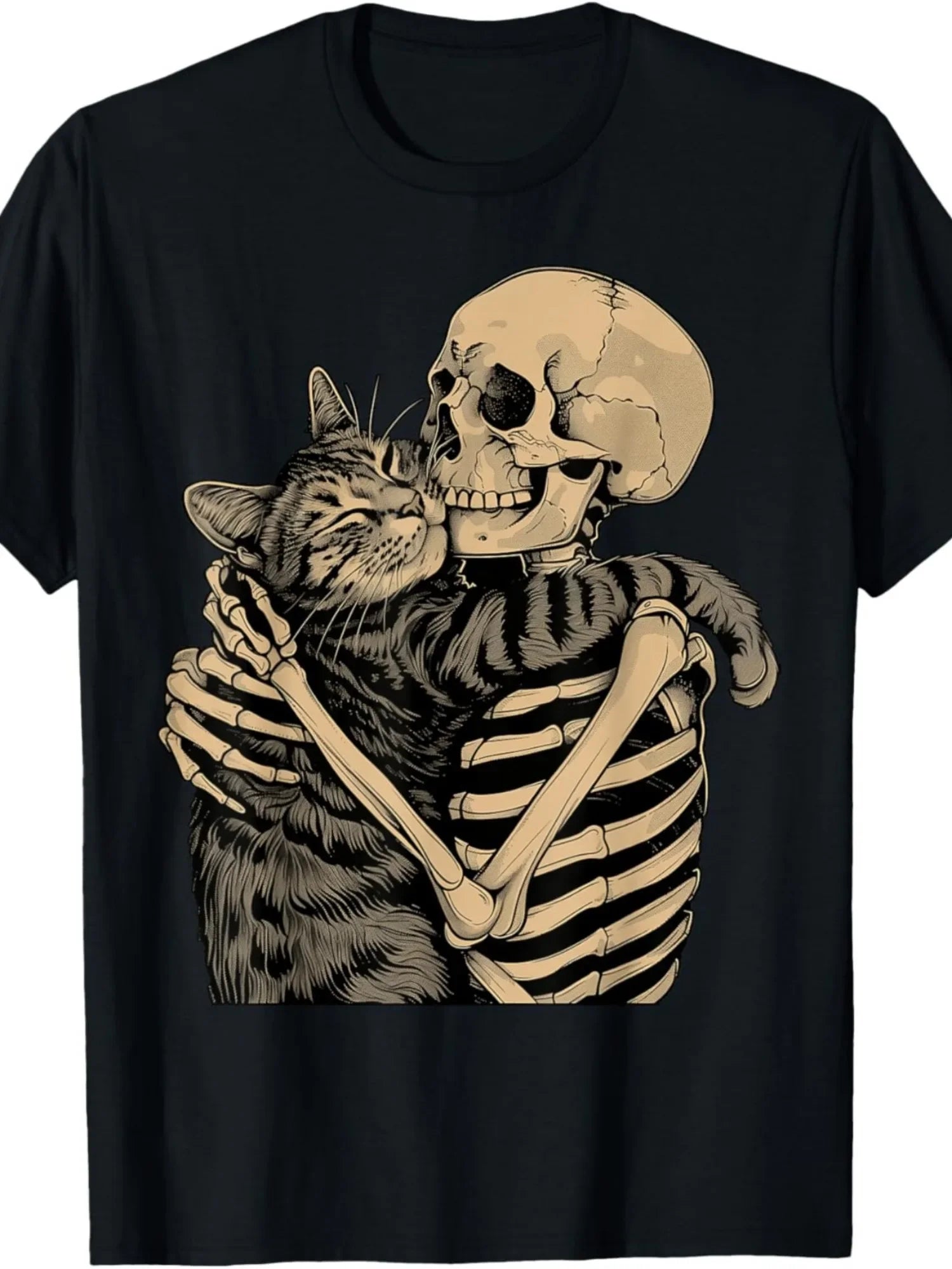 Camiseta esqueleto cat