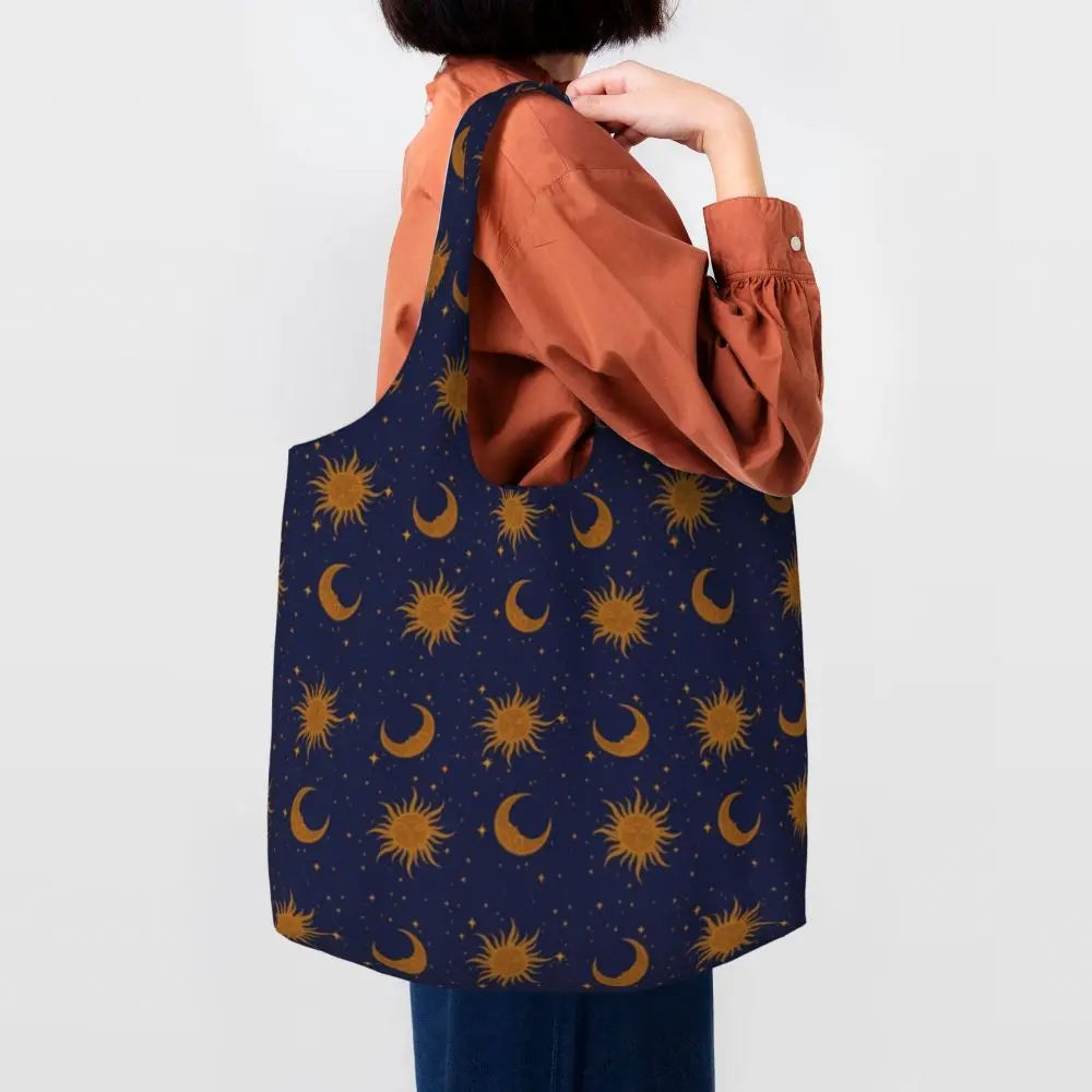 Bolsa lua e estrelas