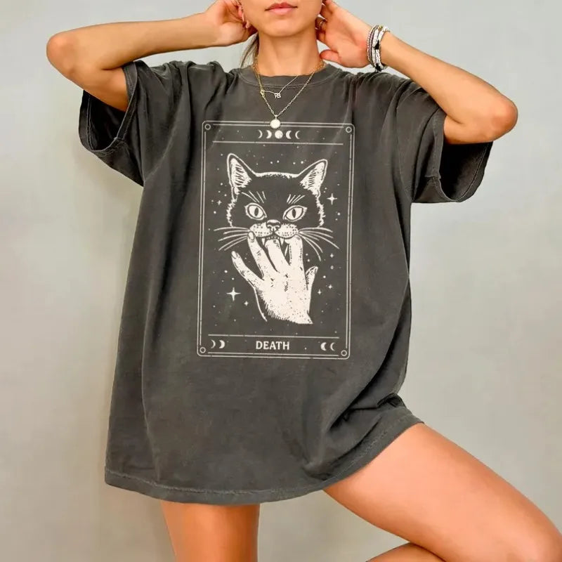 Camiseta Unissex black cat