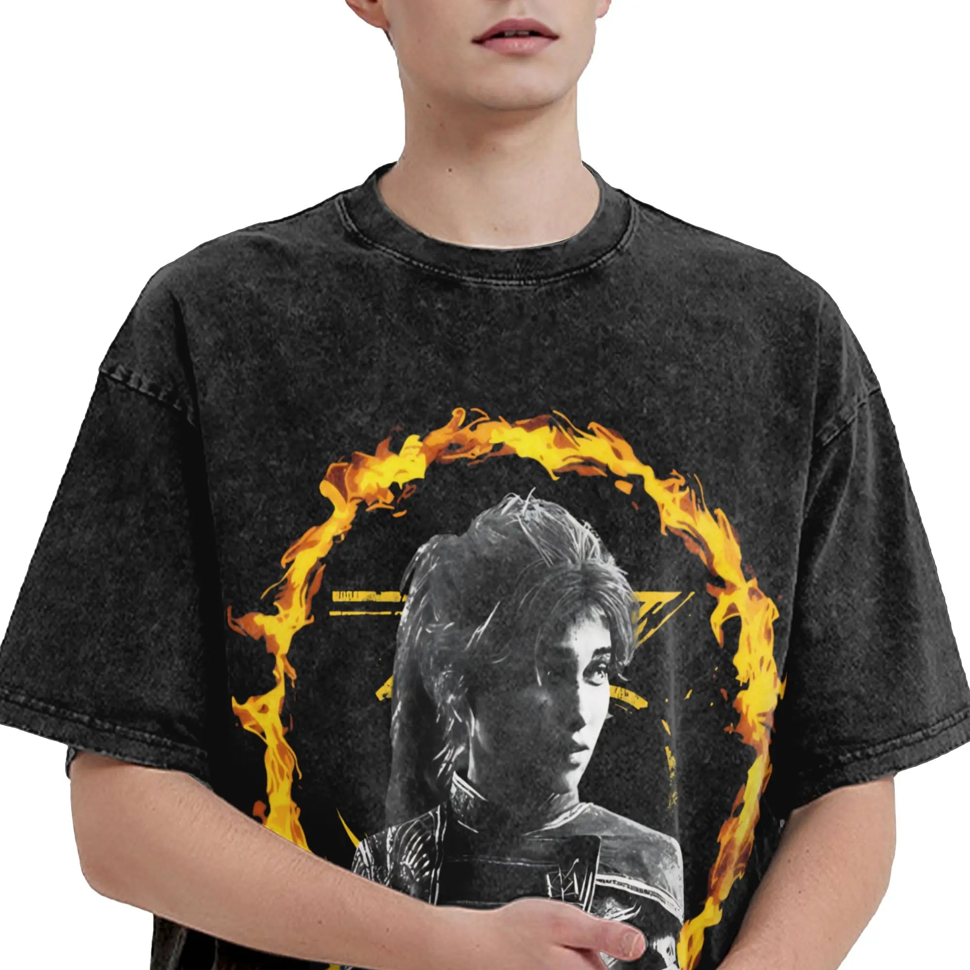 Camiseta sol negro