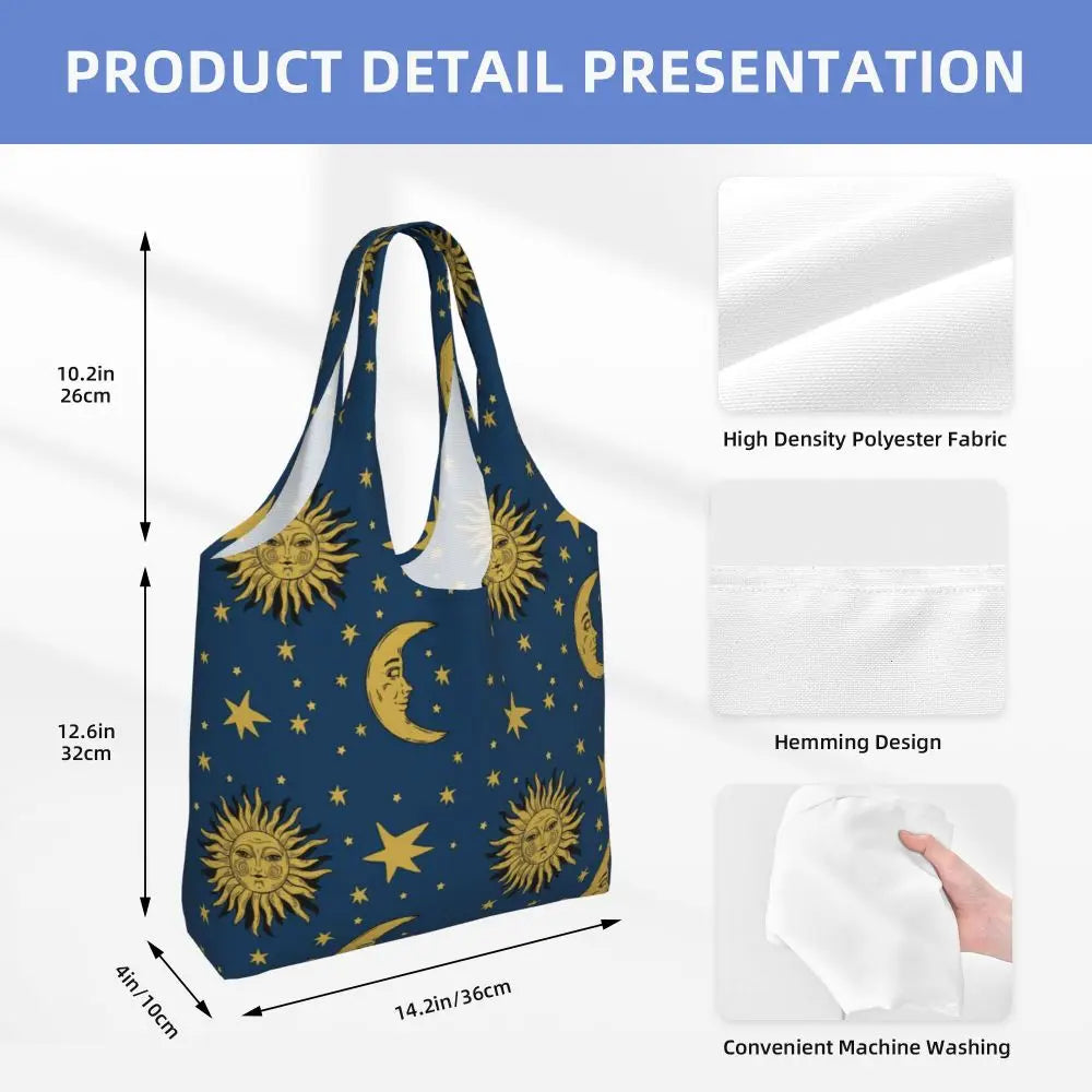 Bolsa lua e estrelas