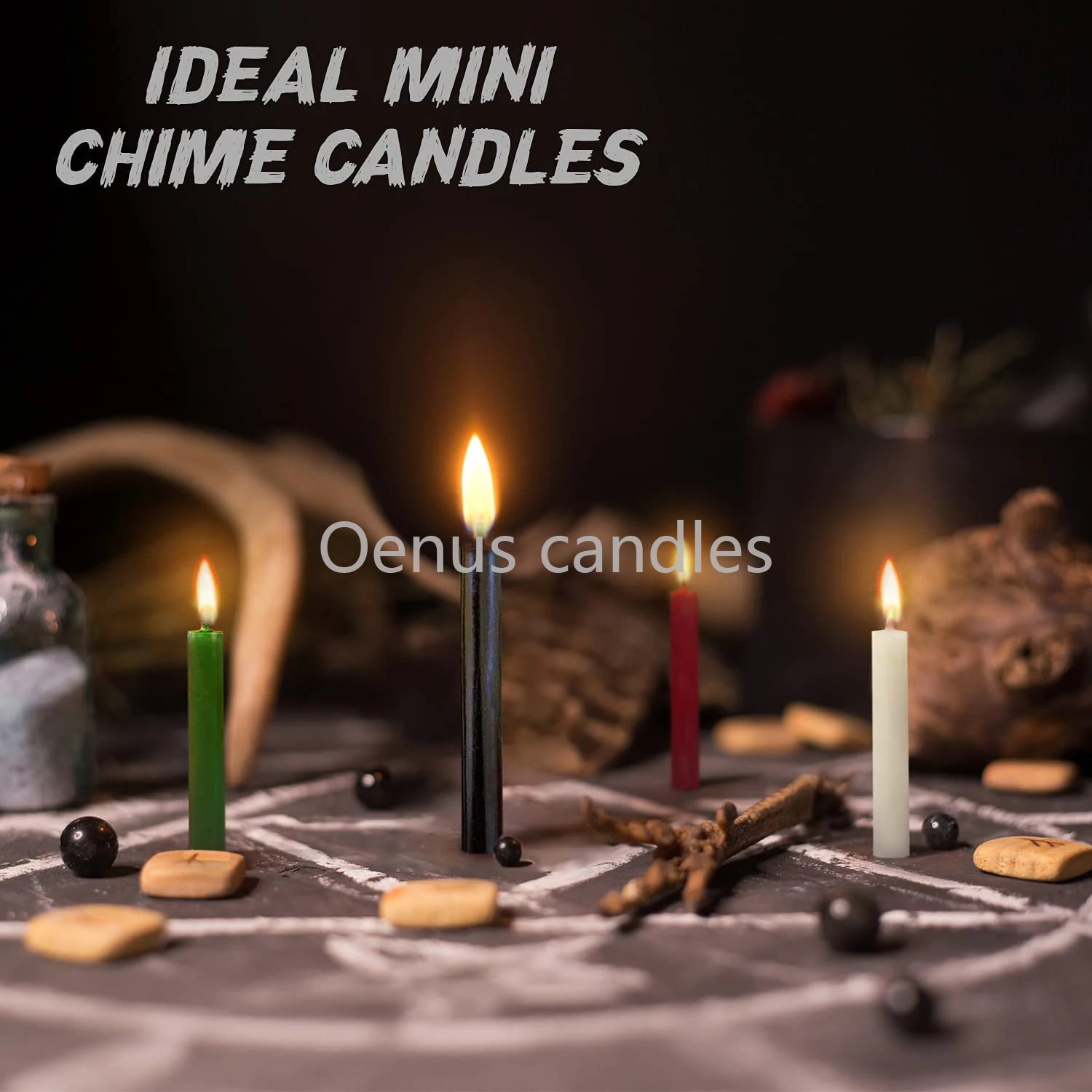 10 PCS Colored Witch Candle Spell Chime Candle para Spiritual Magic Taper Candle para Shabat Unscented Religion Decoração