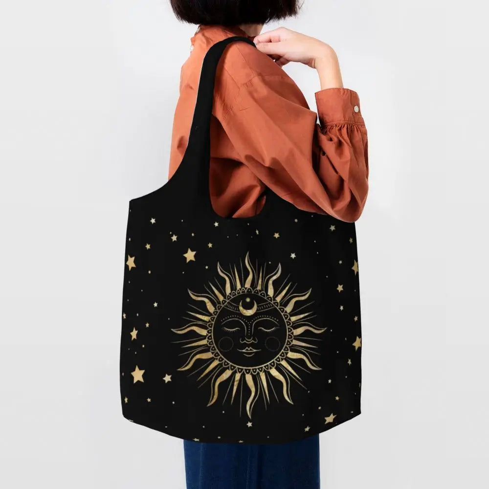Bolsa lua e estrelas