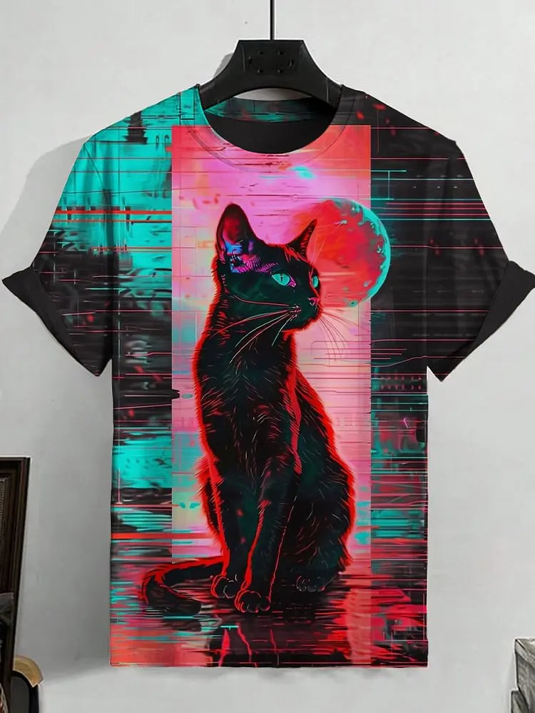 Camiseta cat vermelha e variações