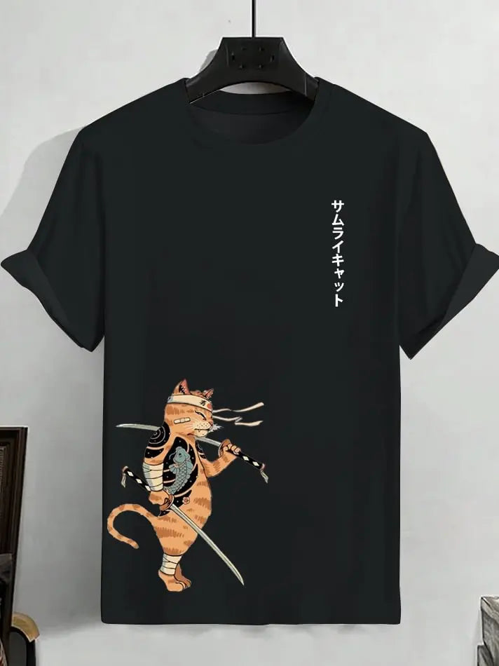 Camiseta cat vermelha e variações