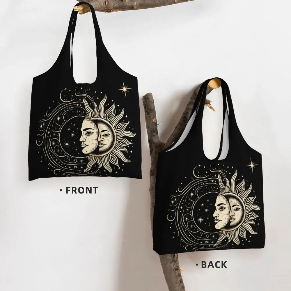 Bolsa lua e estrelas