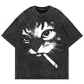 Camiseta cat smoke