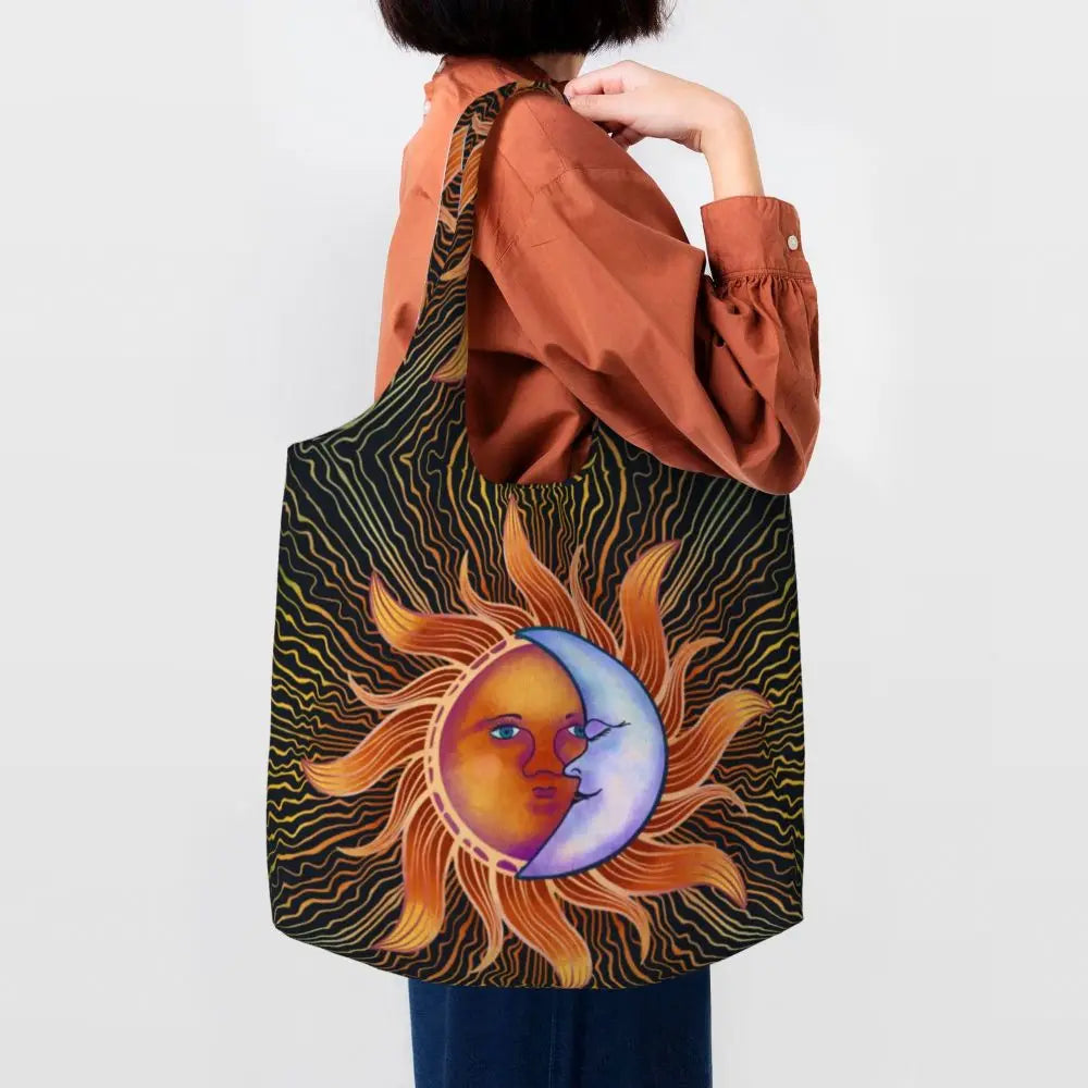 Bolsa lua e estrelas
