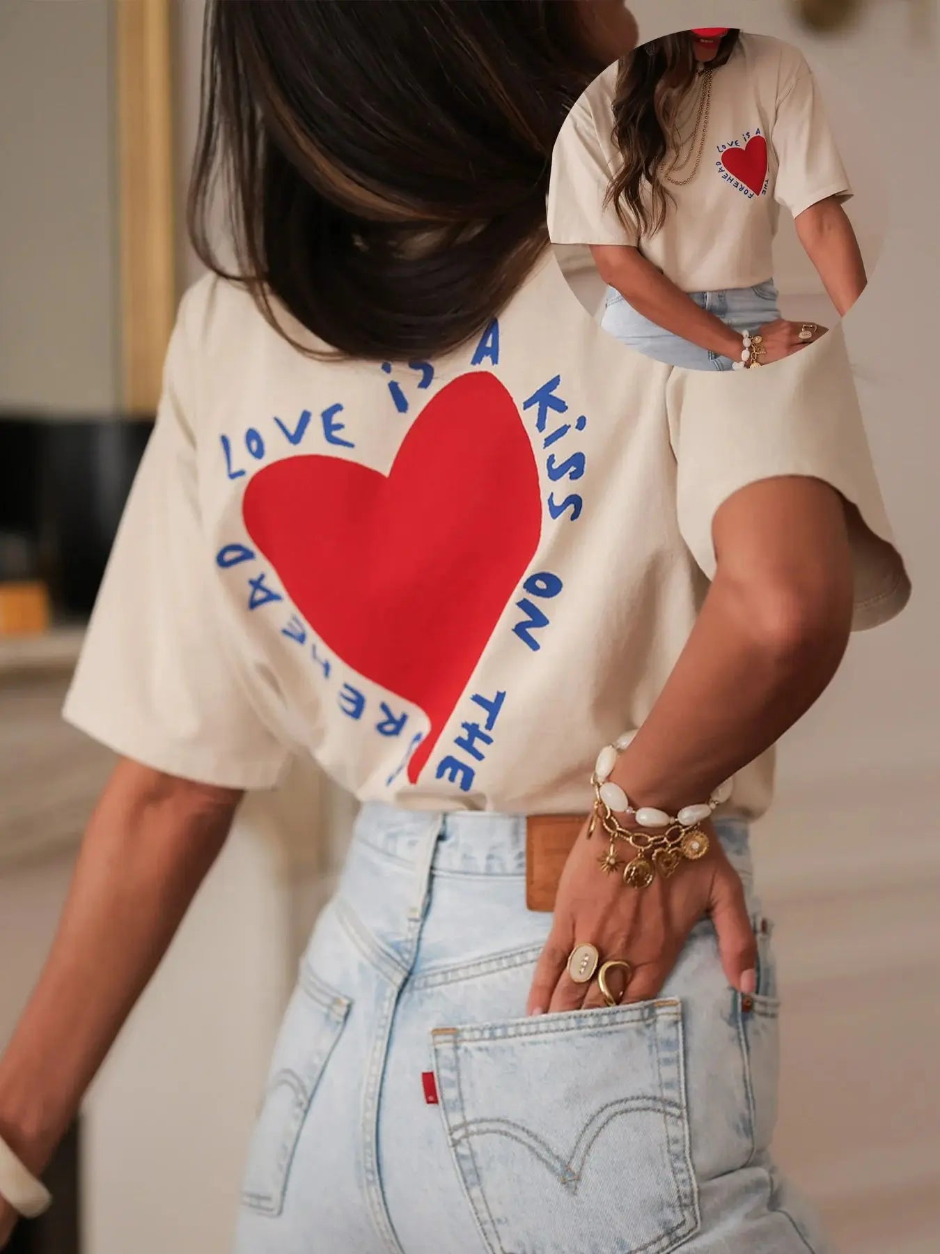 Camiseta love is a kiss