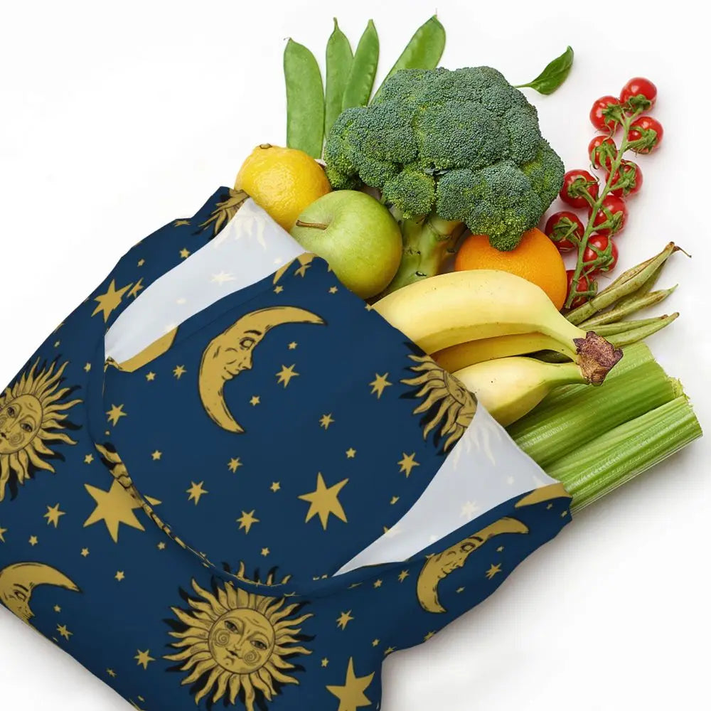 Bolsa lua e estrelas
