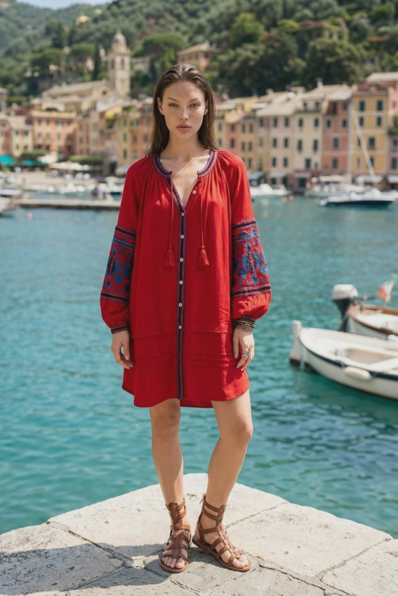 Vestido BATA . Boho